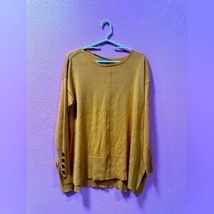 SPENSE SPORT Light Mustard Yellow Sweater Size L